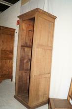 Grande armoire d'entrée antique en chêne lessivé H 222 L 73, Antiquités & Art, Enlèvement