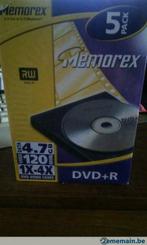 Pack de 5 dvds​ vierges Memorex, Ophalen of Verzenden, Nieuw