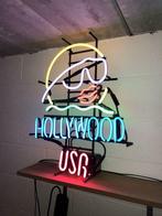 Oude neon lichtreclame Hollywood usa, Ophalen of Verzenden, Zo goed als nieuw