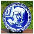 plat mural faience boch la liseuse, Antiek en Kunst