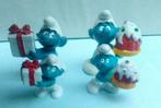 Mini smurfen : smurf met taart en smurf met verrassing, Verzamelen, Ophalen of Verzenden, Zo goed als nieuw, Poppetje, Figuurtje of Knuffel