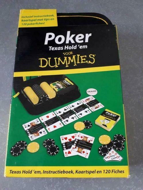Poker spel, Texas Hold 'em voor dummies. Nieuw!, Hobby & Loisirs créatifs, Jeux de société | Jeux de cartes, Neuf, Enlèvement