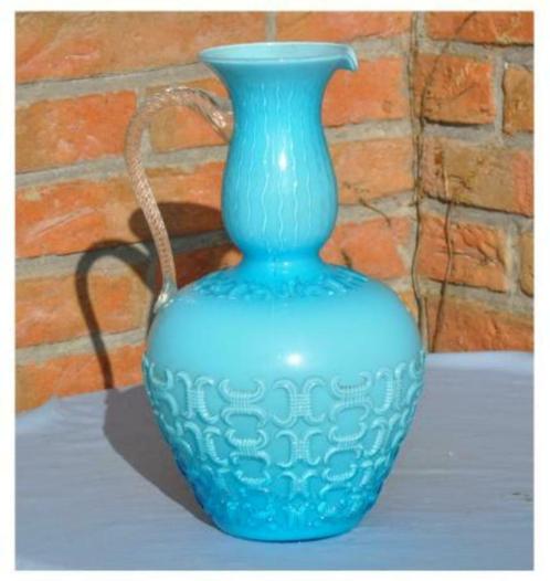 §vase cruche opaline bleu, Antiquités & Art, Antiquités | Vases, Enlèvement ou Envoi