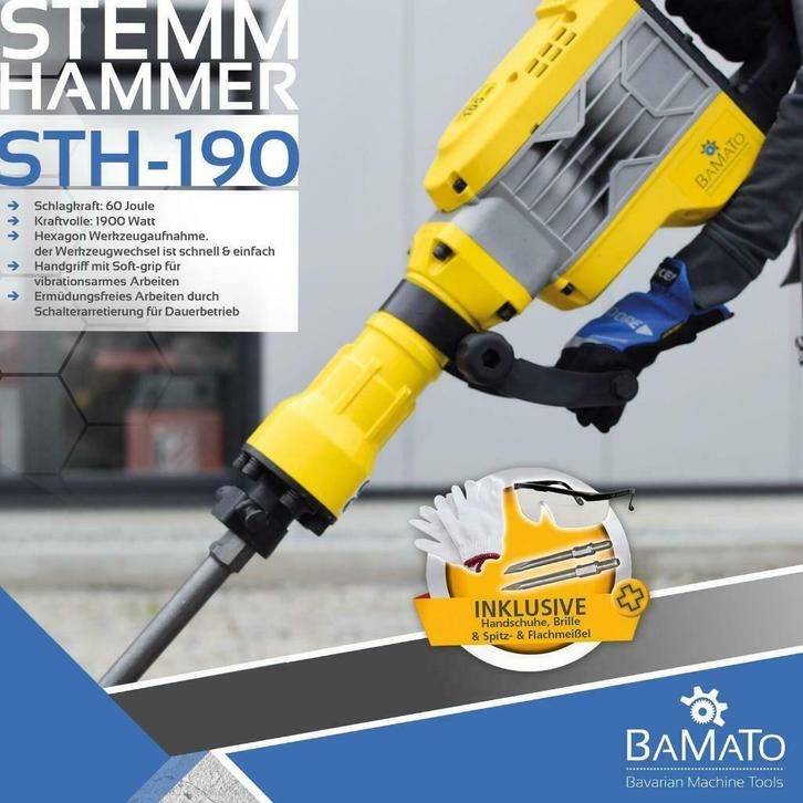 Professionele Sloophamer 60 Joule!!! Sloop Hamer (Germany), Doe-het-zelf en Bouw, Gereedschap | Boormachines, Nieuw, Boormachine
