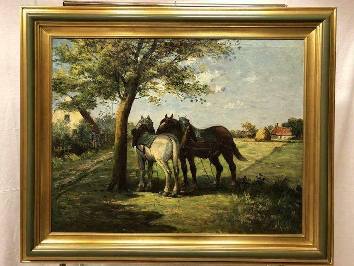 Schilderij Frans Van Genesen, Antiek en Kunst, Kunst | Schilderijen | Modern, Ophalen of Verzenden