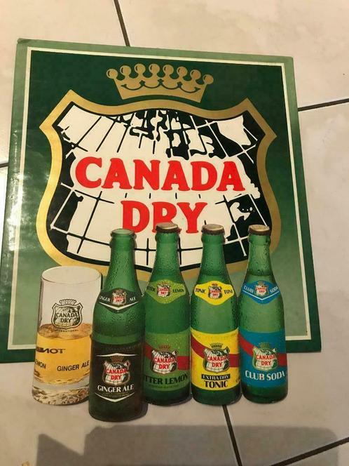 Carton Canada Dry Belgium 1983, Collections, Marques & Objets publicitaires, Utilisé, Panneau publicitaire, Enlèvement ou Envoi