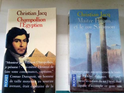 3 livres de Christian Jacq, Livres, Romans historiques, Comme neuf, Enlèvement ou Envoi