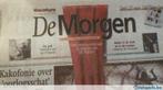 De Morgen : 6 historische covers als verjaardagsgeschenk, Verzamelen, Ophalen of Verzenden, 1980 tot heden, Krant