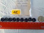 partij van 9 knopen 14 mm marineblauw 2 gaten B1494, Hobby en Vrije tijd, Naaien en Fournituren, Ophalen of Verzenden, Nieuw, Knoop of Knopen