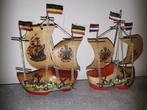 Houten handgemaakte schip / ship / houten boot / boat, Antiek en Kunst, Ophalen of Verzenden