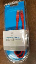 Netwerk kabel 0,5 m nieuw in verpakking-Rood, Nieuw, Ophalen