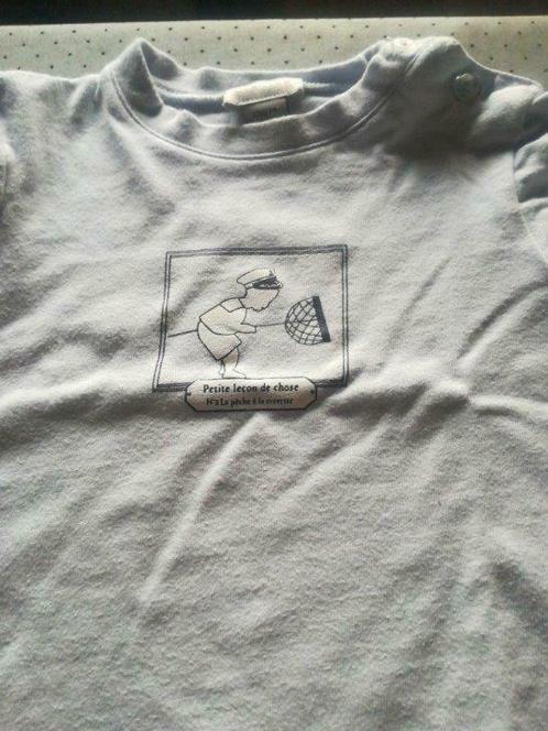 t-shirt Cyrillus 12 mois, Kinderen en Baby's, Babykleding | Maat 74, Gebruikt, Jongetje, Overhemdje of Bloesje, Ophalen of Verzenden