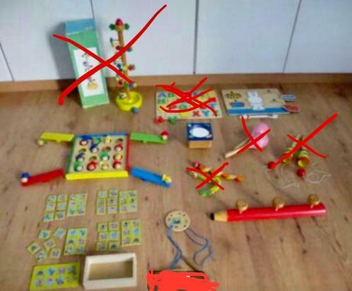 allerlei houten speelgoedjes, Enfants & Bébés, Jouets | Jouets en bois, Utilisé, Autres types, Enlèvement ou Envoi