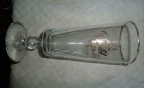 #C bier glas AMSTEL GOLD BIER, Verzamelen, Glas en Drinkglazen, Gebruikt, Bierglas, Ophalen of Verzenden
