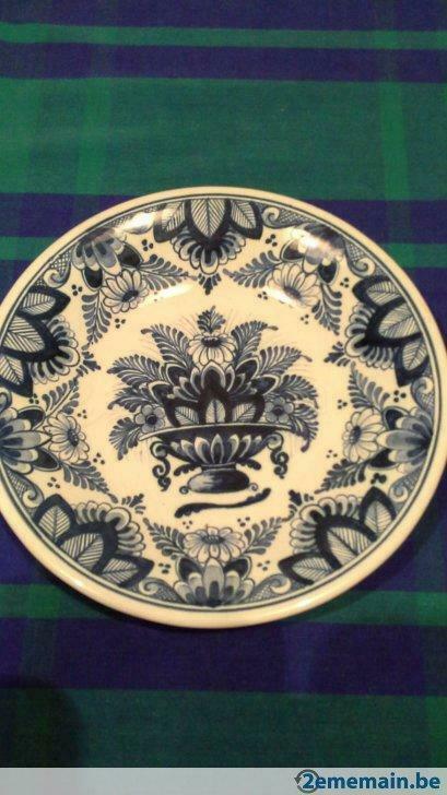 assiette ancienne en vieux Delft, Antiek en Kunst, Antiek | Keramiek en Aardewerk