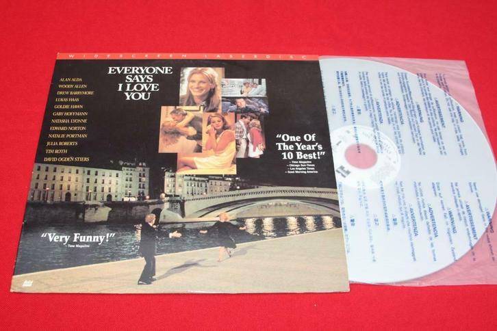 Widescreen Laserdisc "Everyone says I love you", Verzamelen, Film en Tv, Zo goed als nieuw, Film, Overige typen, Ophalen of Verzenden