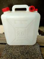Jerrycan 20l met giet-tuit  alleen voor water gebruikt, Caravans en Kamperen, Ophalen of Verzenden, Zo goed als nieuw