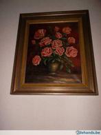 frans de groote anzegem bloemen 38 op 48 cm, Antiek en Kunst, Kunst | Schilderijen | Modern