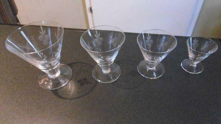 Kristallen glazen, Antiek en Kunst, Antiek | Glaswerk en Kristal, Ophalen