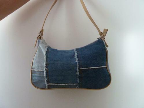 Jeans handtas met ritssluiting, Handtassen en Accessoires, Tassen | Damestassen, Nieuw, Handtas, Blauw, Verzenden