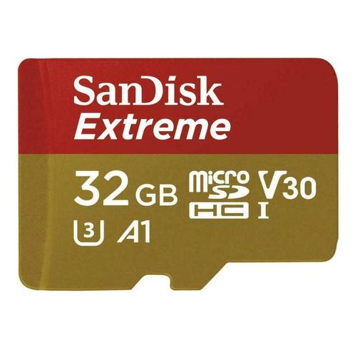 geheugenkaart Sandisk 32GB extreme micro sd met adapter, TV, Hi-fi & Vidéo, Photo | Cartes mémoire, Neuf, SD, 16 GB, Enlèvement ou Envoi