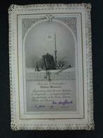 ancienne carte de prière 1879, Envoi, Image pieuse
