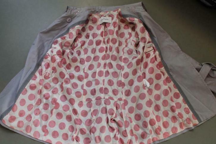 ZGAN lichtgrijze trench By Malene Birger mt 36, Kleding | Dames, Jassen | Zomer, Gedragen, Maat 36 (S), Grijs, Verzenden