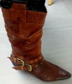 Bruine lederen boots (Laura Vita), Kleding | Dames, Schoenen, Ophalen of Verzenden, Gedragen, Bruin, Hoge laarzen