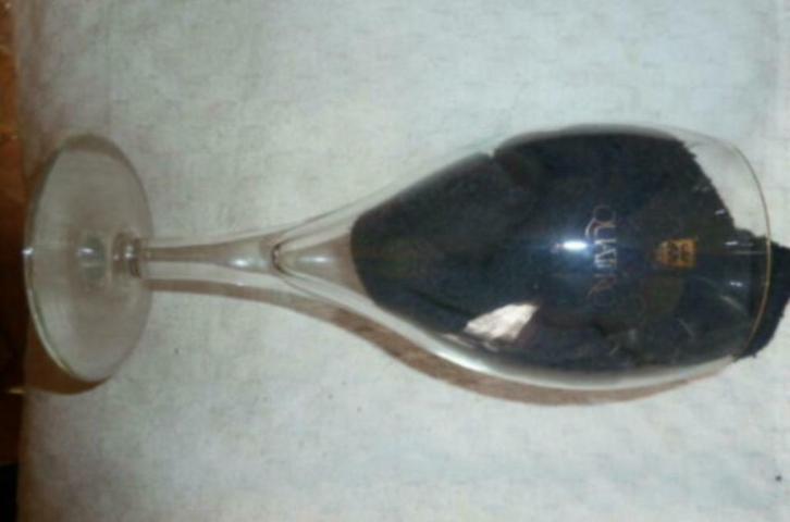 #H Bier glas ( Sezoens ) QUATTRO Brouwerij Martens - Bocholt, Verzamelen, Glas en Drinkglazen, Gebruikt, Bierglas, Ophalen of Verzenden