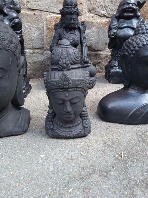 Visage de shiva en pierre reconstituée 27 cm, Jardin & Terrasse, Statues de jardin, Pierre
