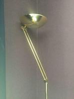 Goudkleurige staande lamp (halogeen lamp), Huis en Inrichting, Ophalen, Gebruikt, 150 tot 200 cm