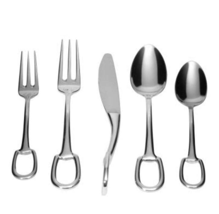 ZOEK HERMES Huisvrouwkoppeling, Huis en Inrichting, Keuken | Bestek, Gebruikt, Bestekset, Inox of Chroom, Ophalen of Verzenden