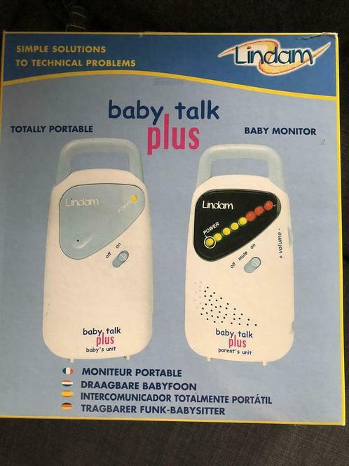 Babyfoon/babymonitor Lindam baby talk plus-zo goed als nieuw, Kinderen en Baby's, Babyfoons, Zo goed als nieuw, Ophalen of Verzenden
