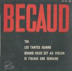 Gilbert Becaud – Toi / Les tantes Jeanne + 2 – Single - EP, Pop, Gebruikt, Ophalen of Verzenden, 7 inch