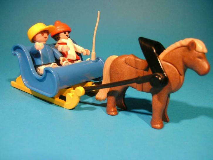 PLAYMOBIL- ponyslede - 2 klicky- Vintage -, Kinderen en Baby's, Speelgoed | Playmobil, Ophalen of Verzenden