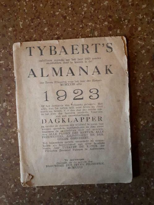 Tybaerts Almanak 1923 - Antwerpen, Antiquités & Art, Antiquités | Livres & Manuscrits, Enlèvement ou Envoi