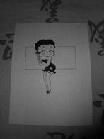 Tekening Betty Boop, Antiek en Kunst, Ophalen of Verzenden