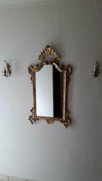 C.N MADE ITALY RETRO SPIEGEL  GOUDKLEURIGE, Antiek en Kunst, Antiek | Spiegels, 50 tot 100 cm, 100 tot 150 cm, Rechthoekig, Ophalen