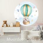 Behangcirkel Luchtballon met dieren, Muurdeco4kids, Kinderen en Baby's, Nieuw, Ophalen of Verzenden, Wanddecoratie