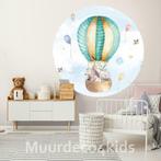 Behangcirkel Luchtballon met dieren, Muurdeco4kids, Kinderen en Baby's, Ophalen of Verzenden, Nieuw, Wanddecoratie