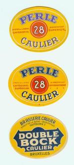OUDE BIER ETIKETTEN BROUWERIJ CAULIER BRUSSEL, Verzenden, Nieuw, Overige typen, Overige merken
