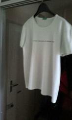 Witte t-shirt Benetton Large, Kleding | Dames, Benetton, Maat 42/44 (L), Wit, Zo goed als nieuw