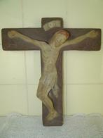 Antiek kruis kruisbeeld Alfa Omega aardewerk curiosa kunst, Antiek en Kunst, Ophalen of Verzenden