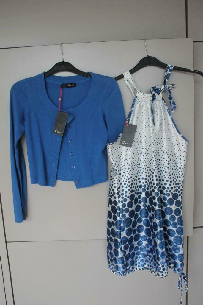 ensemble GWear blauw m XS, 14 j, Kinderen en Baby's, Kinderkleding | Maat 152, Gebruikt, Meisje, Setje, Ophalen of Verzenden