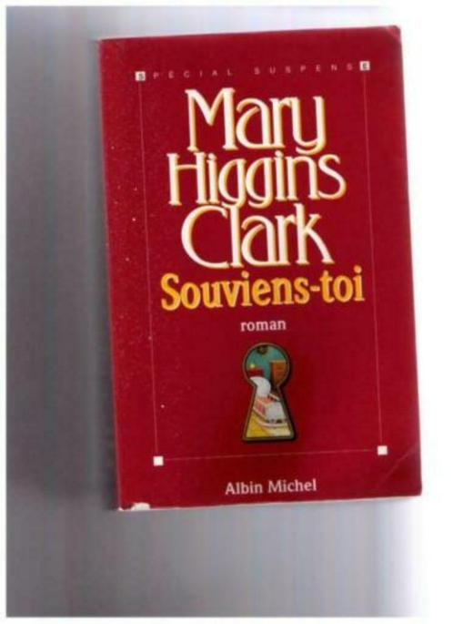 Souviens-toi, roman de Mary Higgins Clark; Albin Michel 1994, Boeken, Fantasy, Gelezen, Ophalen of Verzenden