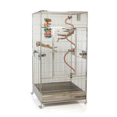 Cage perroquet INOX cage perroquet en inox cage perroquet XL, Animaux & Accessoires, Oiseaux | Cages & Volières, Neuf, Volière