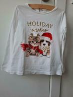 Longsleeve Kerst - H&M - maat 98/104 - meisje, Comme neuf, Fille, Chemise ou À manches longues, Enlèvement ou Envoi