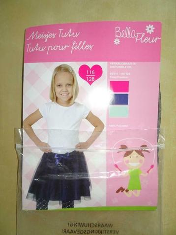 Marineblauw tutu rokje, maat 116/128, Enlèvement ou Envoi, Neuf, Fille, Robe ou Jupe