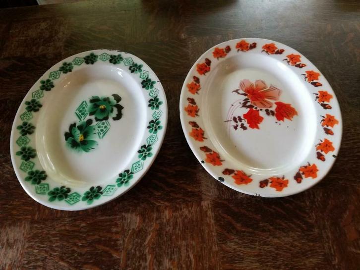 emaille schotels bumper harvest, Antiek en Kunst, Antiek | Email, Ophalen of Verzenden