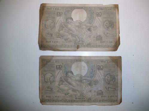 Lot de 2 billets anciens Belgique 100 BF (Verzam-050), Timbres & Monnaies, Billets de banque | Belgique, Billets en vrac, Enlèvement ou Envoi